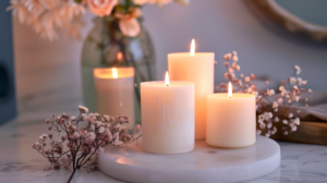 sensuality with scented candles